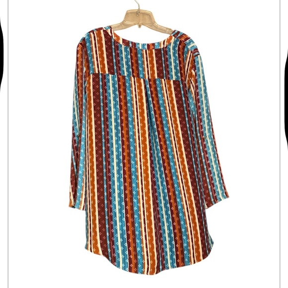 Striped Multicolor Women's Top Cato Size 18/20W - Picture 2 of 4